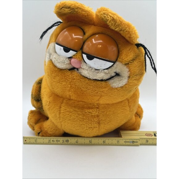 Vintage Garfield Cat Sitting Plush Stuffed Animal Dakin Large 12" H x 9" W - Picture 11 of 13